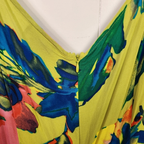 Ivy Street Funky Cropped Whimsy Jumpsuit Sleeveless Flowy Summer Dress Size 2X - Picture 6 of 13